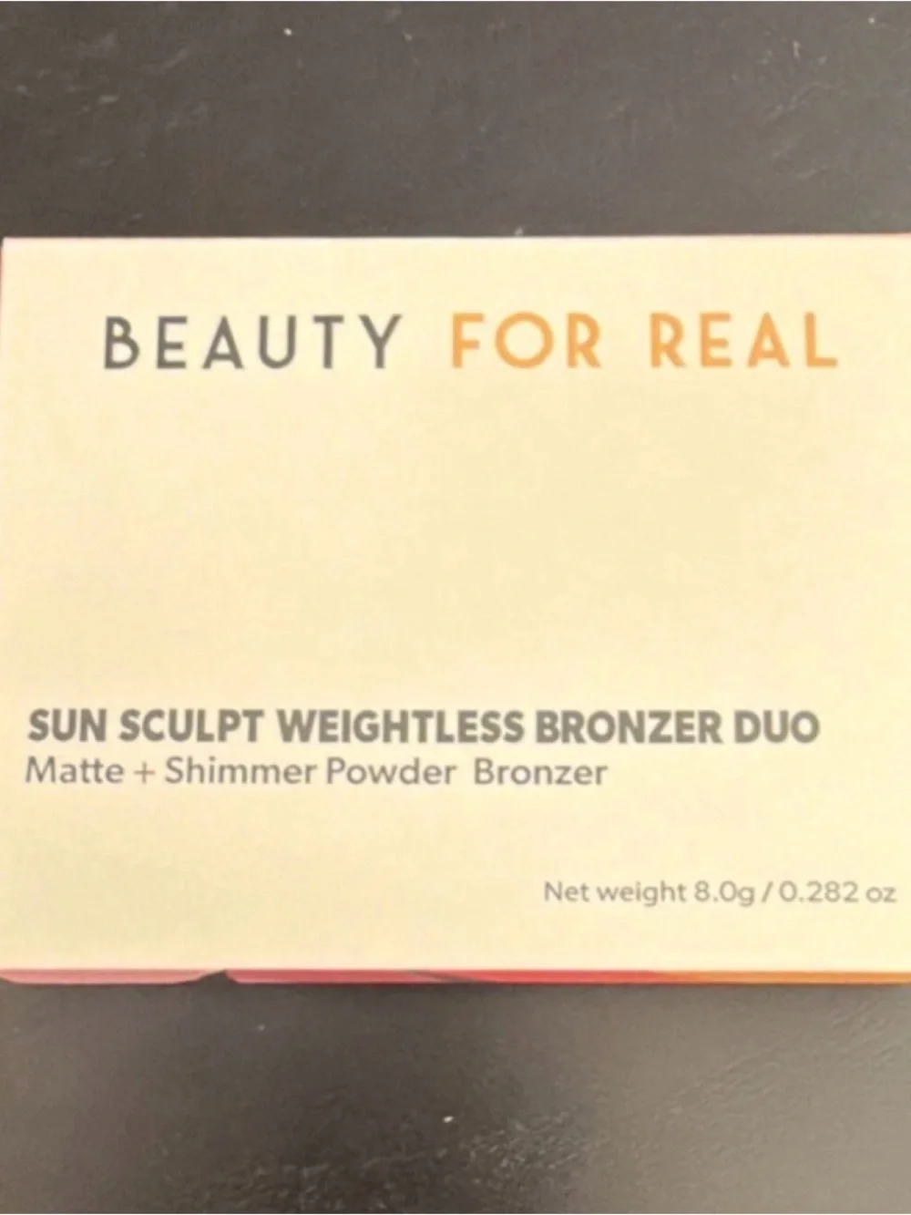 BEAUTY FOR REAL  Sun Sculpt Weightless Bronzer Duo in Here Comes The Sun NIB